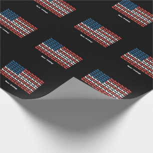 Dackel 4. Juli American Flag Patriotic Geschenkpapier
