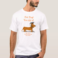 Dackel-Abschluss-Shirt-Schablone