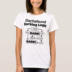 Dackel-Abstreifenlogik T-Shirt
