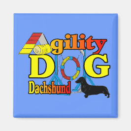 Dackel_Agility Geschenke Magnet
