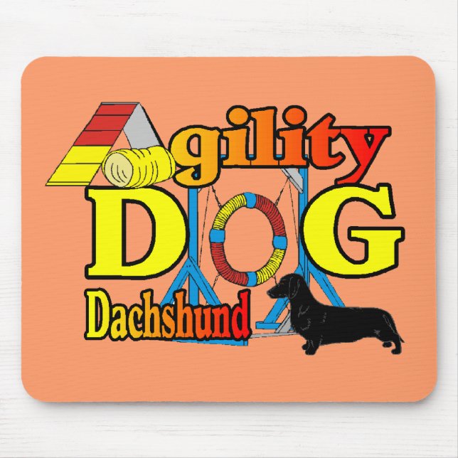 Dackel_Agility Geschenke Mousepad (Vorne)