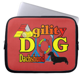 Dackel_Agility Laptopschutzhülle