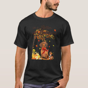 Dackel Ahornbaum Erntedank Tag Niedlich Hunde Fall T-Shirt