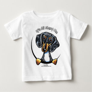 Dackel alles über mich baby t-shirt