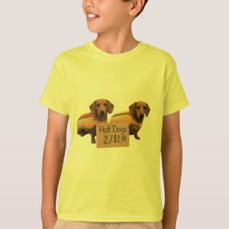 Dackel als Hot Dogs verkauft T-Shirt