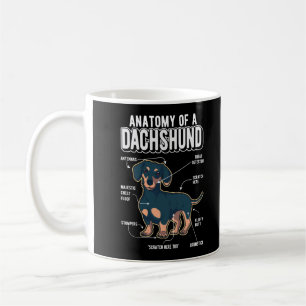Dackel Anatomie Funny Dog Kaffeetasse