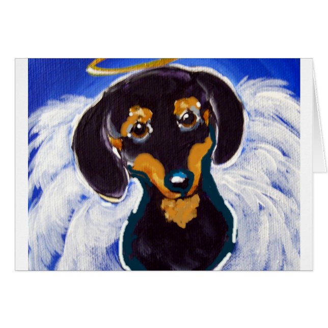 Dackel Angel (Vorderseite (Horizontal))