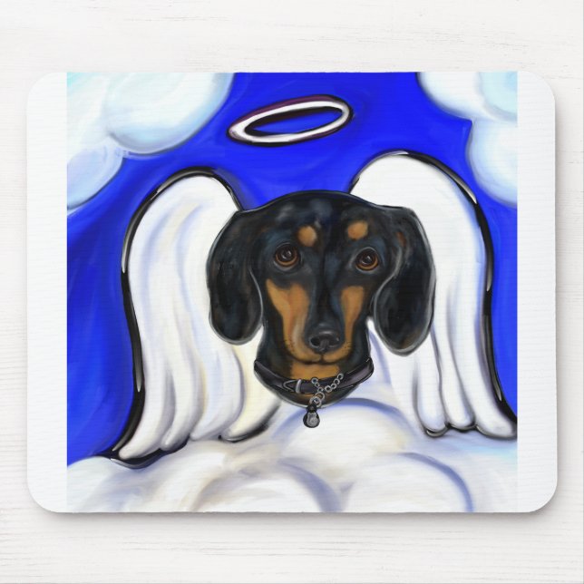 Dackel Angel Mousepad (Vorne)