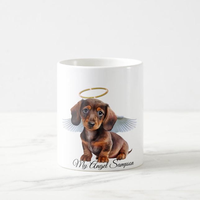 Dackel Angel Puppy Coffee Tasse (Mittel)