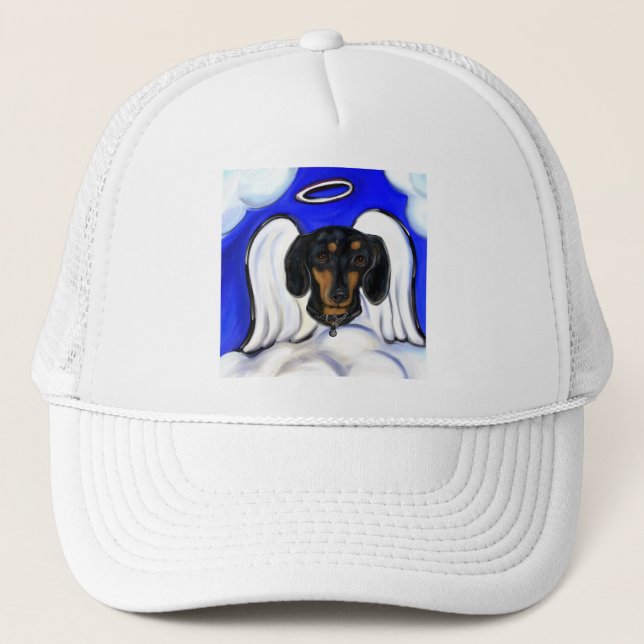 Dackel Angel Truckerkappe (Vorderseite)