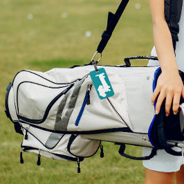 Dackel Aquamarin Blue Luggage Trial Bag Tag Gepäckanhänger