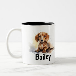 Dackel Aquarell Tasse