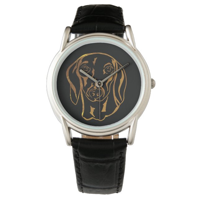 DACKEL ARMBANDUHR (Vorderseite)