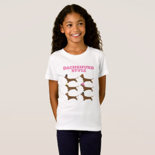 Dackel-Art-niedliche Dackel-Illustration T-Shirt
