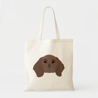Dackel auf Tote Tasche