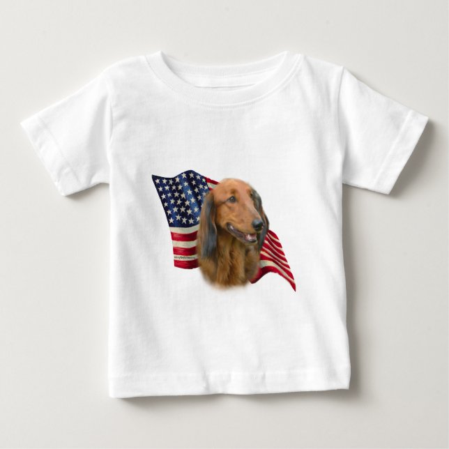 Dackel Baby T-shirt (Vorderseite)