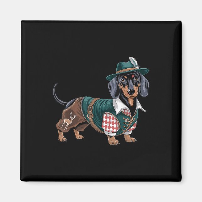 Dackel Bavarian Weiner Sausage _3 Magnet (Vorne)