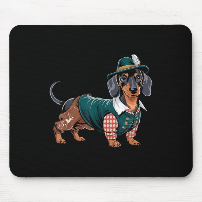 Dackel Bavarian Weiner Sausage _5 Mousepad (Vorne)