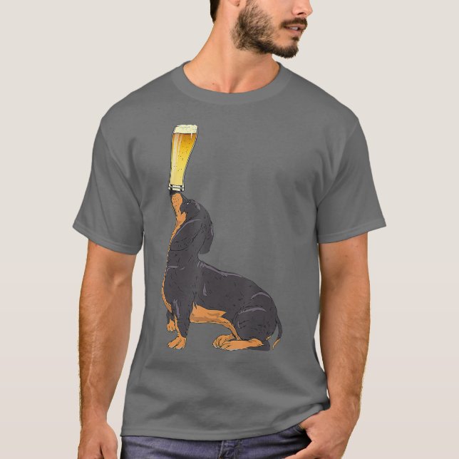 Dackel Beer Lovers Shirt Bierbraut T-Shirt_1 (Vorderseite)