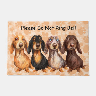 Dackel Begrüßungsort Fußmatte