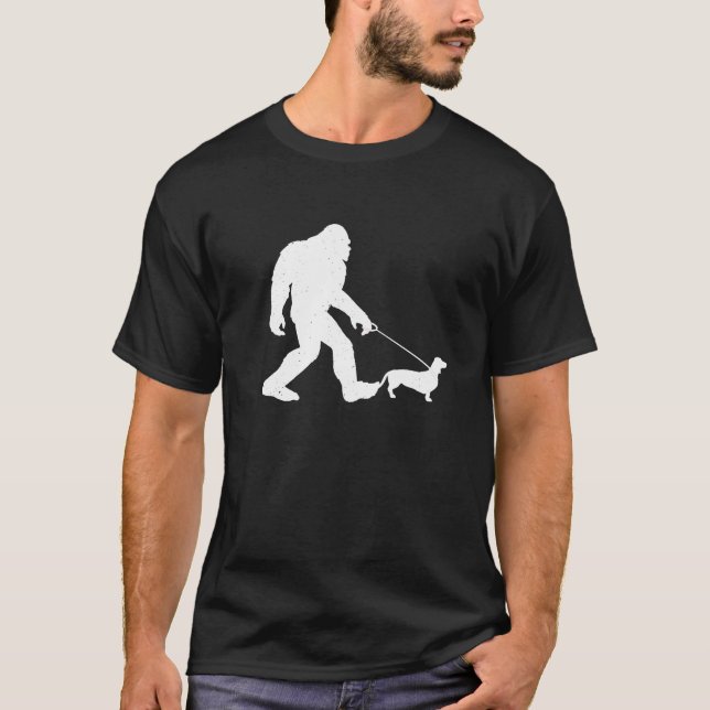 Dackel Bigfoot Dackel Dog Geschenk T-Shirt (Vorderseite)