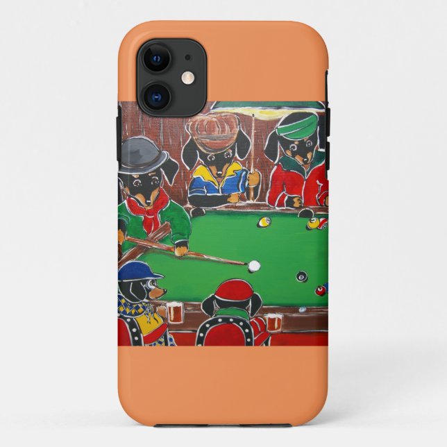 DACKEL BILLIARDS Case-Mate iPhone HÜLLE (Rückseite)