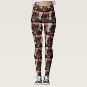Dackel Black & Tan Leggings