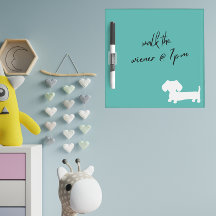 Dackel Blue Dry Erase Board Locker Size