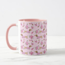 Dackel Blumenbäume für Tee-Tasse Dackel Mamas Tasse