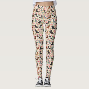 Dackel Blumenhund Leggings
