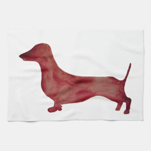 Dackel Braun Dog Teetuch 40,6 cm x 61 Handtuch