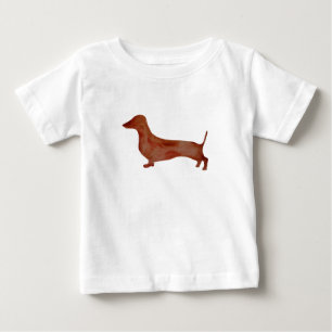 Dackel Brown Dog Baby Fine Jersey T - Shirt, T-shirt