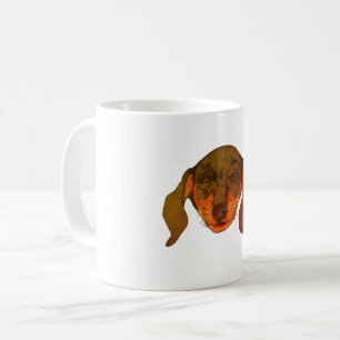 Dackel Brown Vector art Kaffeetasse