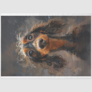 Dackel Buddy Wigglesworth Hund Decoupage Seidenpapier