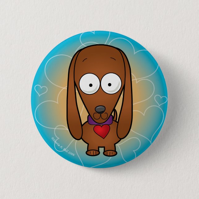 Dackel Button (Vorderseite)
