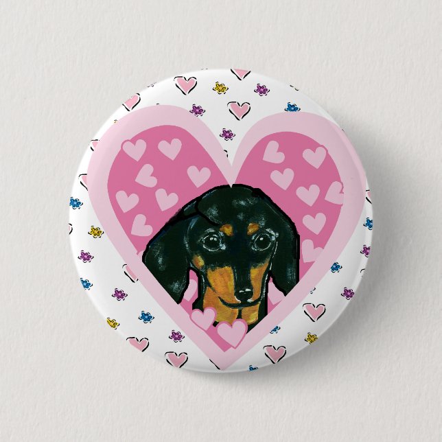 Dackel Button (Vorderseite)