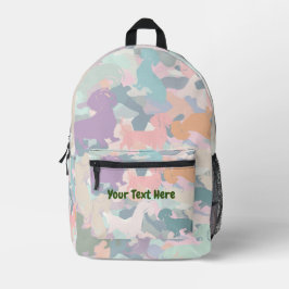 Dackel Camouflage Bedruckter Rucksack