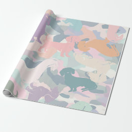 Dackel Camouflage Geschenkpapier