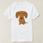 Dackel-Cartoon-Hund der Dackel-| Weiner des Hund| T-Shirt<br><div class="desc">Niedlicher Dackel-Cartoon-Hundeshirt. Ein großes Geschenk für Dackelhundeliebhaber.</div>