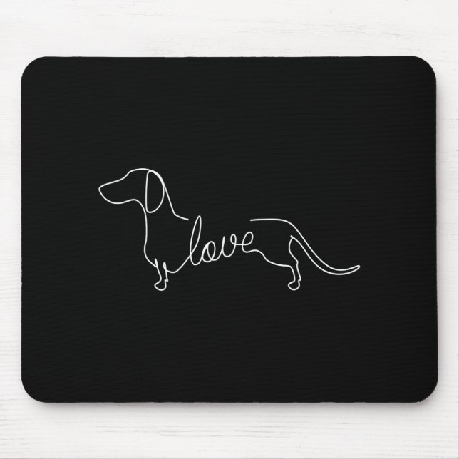 Dackel Chiweenie Dackel Hund Liebe Mousepad (Vorne)