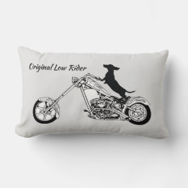 Dackel Chopper Motorradfahrer Lendenkissen