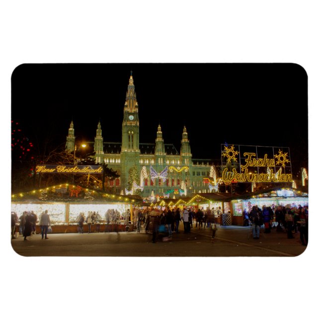 Dackel Christkindlmarkt Magnet (Horizontal)