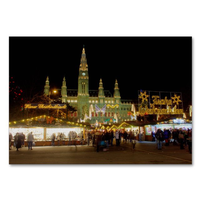 Dackel Christkindlmarkt Tischnummer (Vorderseite)