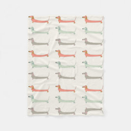 Dackel Cosy Throw Fleecedecke