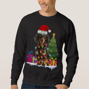 Dackel dackel Dackel Hund hässlich Weihnachtspulli Sweatshirt