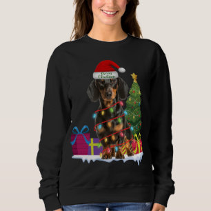 Dackel dackel Dackel Hund hässlich Weihnachtspulli Sweatshirt