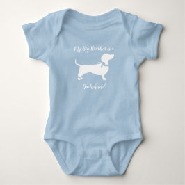 Dackel Dackel Dog Baby Dusche Blue Boy Strampler