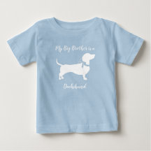 Dackel Dackel Dog Baby Dusche Blue Boy