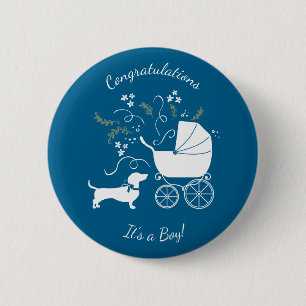 Dackel Dackel Dog Kinderdusche Button