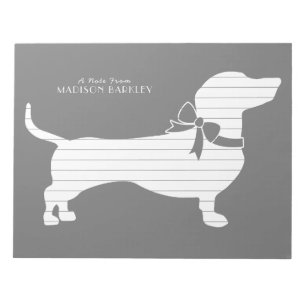 Dackel Dackel Dog Welpe Notepad Notizblock